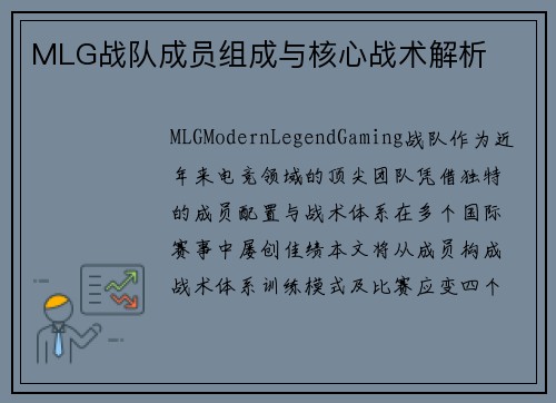 MLG战队成员组成与核心战术解析